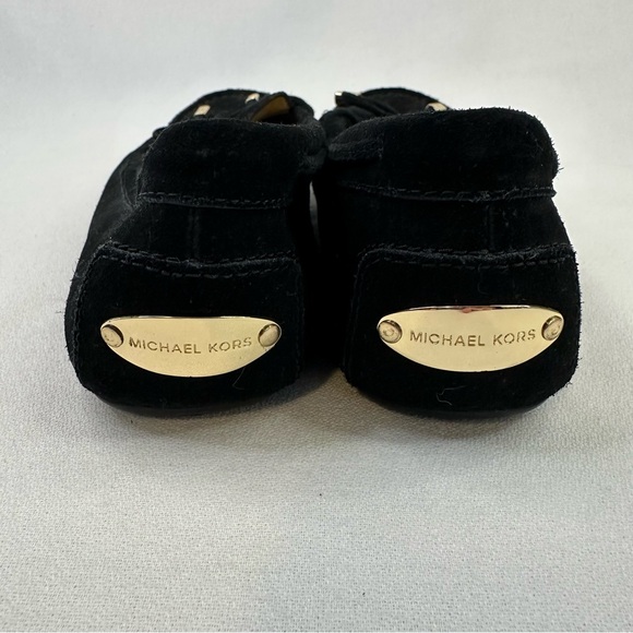 MICHAEL Michael Kors Daisy Suede Moccasin Black 8 Slip On Shoe - Picture 7 of 10